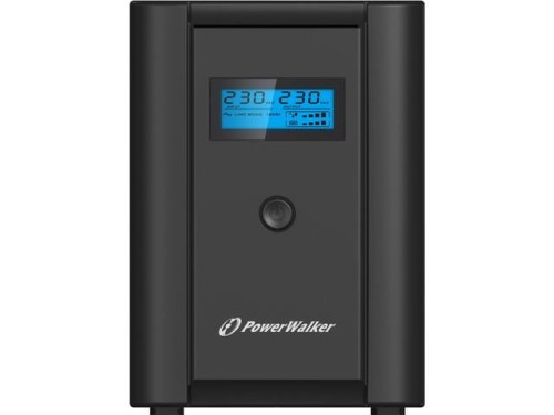 Zasilacz awaryjny UPS Power Walker Line-Interactive 2200VA 2x SCHUKO + 2x IEC OUT RJ-11/45 USB LCD - 1402334