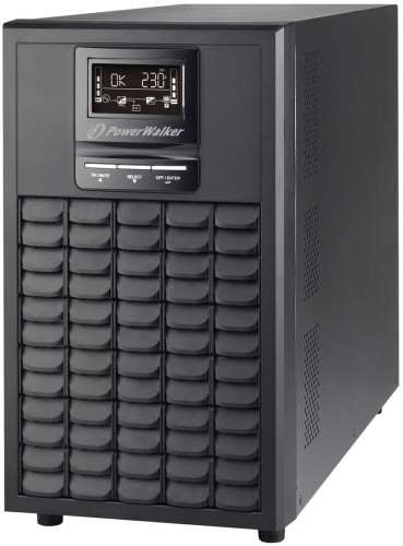 Zasilacz awaryjny UPS Power Walker On-Line 1/1 Fazy 3000VA, CG PF1 USB/RS232, 8x IEC C13, 1x IEC C19 EPO - 1146837