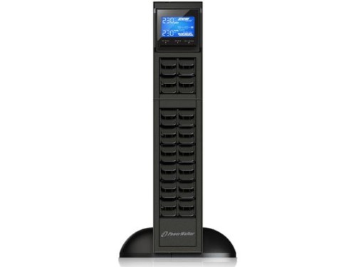 Zasilacz awaryjny UPS Power Walker On-Line 1000VA,  CRS, 3X IEC OUT, USB/RS-232, LCD, RACK 19"/TOWER, 6A ładowarka - 1402631