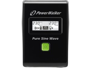 Zasilacz awaryjny UPS Power Walker Line-Interactive 800VA 2xSchuko 230, czysty sinus, RJ11/45 in/out, USB, LCD