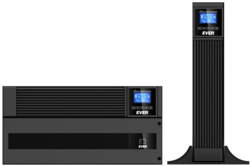 Zasilacz awaryjny UPS Ever Powerline RT PLUS 10000 VA VFI 2xC13 Sin USB RS rack/tower (BRAK BATERII) - 984199