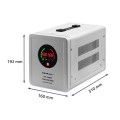 Zasilacz awaryjny Qoltec Pure Sine Wave UPS | 1000VA | 700W | Stała faza | Szary - 1486750