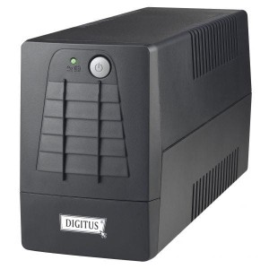 DIGITUS UPS 600VA  CZARNY DWA GNIAZDA SCHUKO