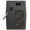 DIGITUS UPS 600VA  CZARNY DWA GNIAZDA SCHUKO - 399461