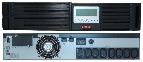 Zasilacz awaryjny UPS Lestar JsRT-775 750VA/675W PF 0,9 Sinus LCD RT 2x7Ah 8xIEC USB RS RJ-45 - 698056
