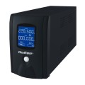 UPS  QOLTEC 1000VA 600W / 1xIEC / 3xSchuco / LCD - 580955