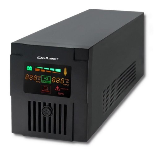 Zasilacz awaryjny UPS Qoltec MONOLITH 1500VA | 900W | LCD | USB - 1199820