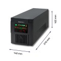 Zasilacz awaryjny UPS Qoltec MONOLITH 1500VA | 900W | LCD | USB - 809129