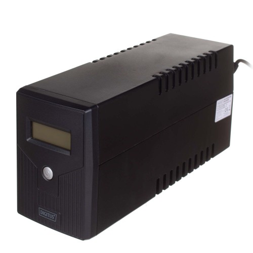 Zasilacz awaryjny UPS DIGITUS Line-Interactive LCD 800VA/480W 1x12V/9Ah AVR 2xSCHUKO USB RJ11 - 1530036