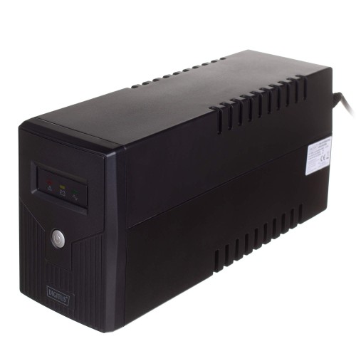 Zasilacz awaryjny UPS DIGITUS Line-Interactive LED 800VA/480W 1x12V/9Ah AVR 2xSCHUKO USB RJ11 - 1530038