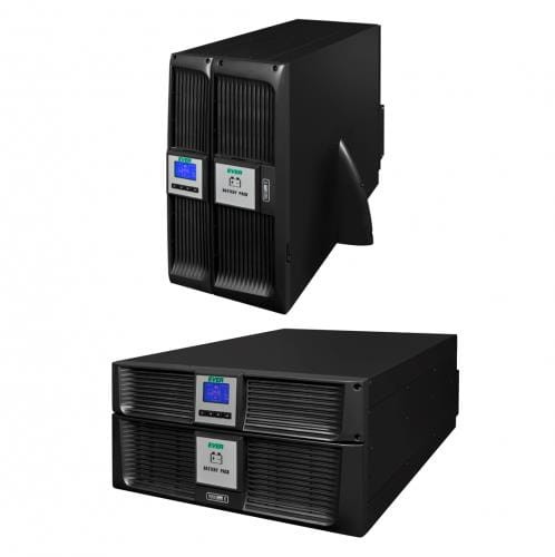 Zasilacz awaryjny UPS Ever On-Line Powerline RT 10000VA VFI 8xIEC Sin USB RS LCD - 984179