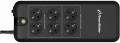 Zasilacz awaryjny UPS Power Walker Off-Line 600VA 4X Schuko + 2X Schuko out (listwa zasilająca) - 958950