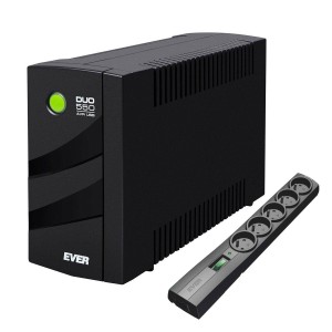 Zestaw zasilacz awaryjny UPS Ever DUO 550 AVR USB + listwa Classic 1,5m