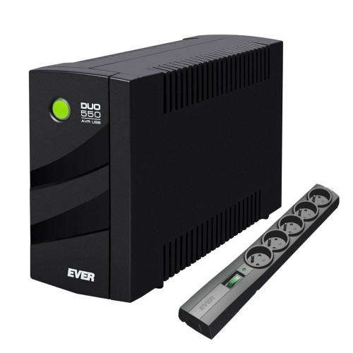 Zestaw zasilacz awaryjny UPS Ever DUO 550 AVR USB + listwa Classic 1,5m - 984178