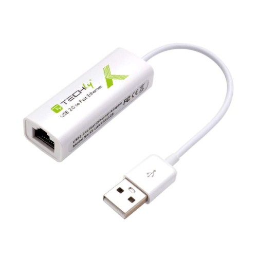 Kabel adapter / karta sieciowa Techly USB-A / RJ45 10/100Mbps - 1729494