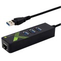 Karta sieciowa / Adapter Techly USB 3.0 na Gigabit RJ45 Hub 3x USB - 1729500