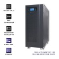 Zasilacz awaryjny UPS Qoltec | On-line | Pure Sine Wave | 10kVA | 8kW | LCD | USB - 1215263