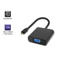 Adapter Qoltec Micro HDMI M / VGA |+3.5mm AUX | 0,2m - 1630022