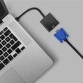 Adapter Qoltec Micro HDMI M / VGA |+3.5mm AUX | 0,2m - 1630024