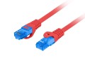 Patchcord Lanberg S/FTP kat.6A 1m LSZH CCA fluke passed czerwony - 740295