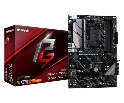 Płyta ASRock X570 Phantom Gaming 4/AMD X570/DDR4/SATA3/M.2/USB3.1/PCIe4.0/AM4/ATX - 788924