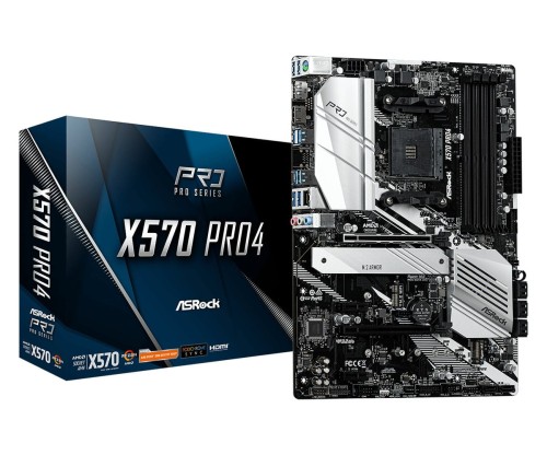 Płyta ASRock X570 Pro4 AMD X570/DDR4/SATA3/M.2/USB3.1/PCIe4.0/AM4/ATX - 1204824