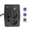 Zasilacz awaryjny UPS Qoltec Monolith | 850VA | 480W | LCD | USB | RJ45 - 1135989