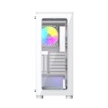 GEMBIRD OBUDOWA FORNAX X450MAX MIDI-TOWER (2X USB 3.0, 2X USB 2.0, 1X USB-C, HD AUDIO, SZKLANY PANEL BOCZNY, ARGB) BIAŁA - 1684384
