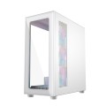 GEMBIRD OBUDOWA FORNAX X450MAX MIDI-TOWER (2X USB 3.0, 2X USB 2.0, 1X USB-C, HD AUDIO, SZKLANY PANEL BOCZNY, ARGB) BIAŁA - 1684381