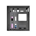 GEMBIRD OBUDOWA FORNAX M100RGB MIDI-TOWER (2X USB .0, 1X USB 3.0, HD AUDIO, PODŚWIETLENIE RGB) SZKLANY PANEL BOCZNY, CZARNA - 1684366