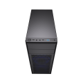 GEMBIRD OBUDOWA FORNAX M100B MIDI-TOWER (2X USB 2.0, 1X USB 3.0, HD AUDIO) , NIEBIESKIE PODŚWIETLENIE,CZARNA - 1684352