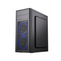 GEMBIRD OBUDOWA FORNAX M100B MIDI-TOWER (2X USB 2.0, 1X USB 3.0, HD AUDIO) , NIEBIESKIE PODŚWIETLENIE,CZARNA - 1684351