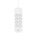 BELKIN LISTWA ZASILAJĄCA 8-PORTS + 1XUSB-A/1XUSB-C, 900J - 1735501