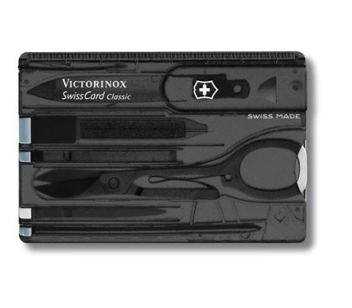 Zestaw Victorinox Karta SwissCard Lite, transparentna czarna - 1672817