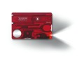 Zestaw Victorinox Karta SwissCard Lite z diodą , transparentny czerwony - 1672830