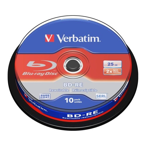 BD-RE Verbatim SL 25GB 2x Hard Coat (Spindle 10) - 1669781