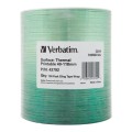 CD-R Verbatim 700MB 52x Thermal Printable No ID Brand (Wrap 100) - 1669787