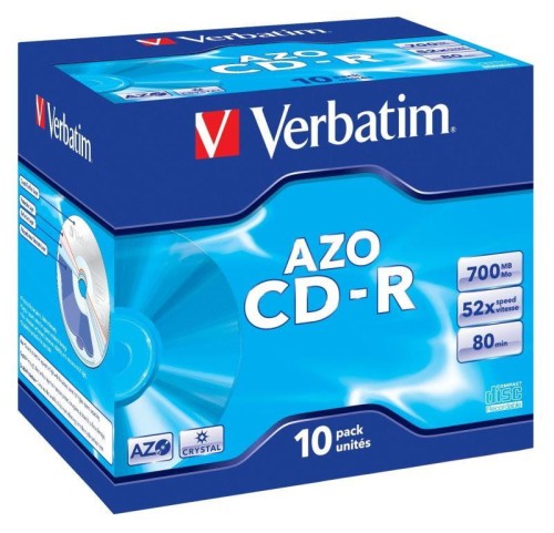 CD-R Verbatim 52x 700MB (Jewel Case 10) CRYSTAL - 1669790
