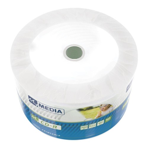 CD-R MyMedia 700MB Wide White Inkjet Printable Wrap (Spindle 50) - 1753958