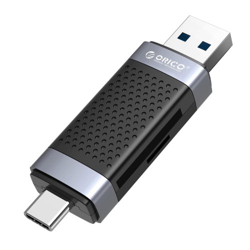 Czytnik kart pamięci ORICO CD2D-AC2-BK-EP SD/microSD USB-A/USB-C 2.0 - 1670000