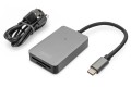 Czytnik kart DIGITUS 2-portowy USB Typ C UHS-II SD4.0 TF4.0 aluminium szary - 1528388