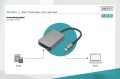 Czytnik kart DIGITUS 2-portowy USB Typ C UHS-II SD4.0 TF4.0 aluminium szary - 1528392