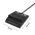 Czytnik kart chipowych ID Qoltec SCR-0636 | USB typu C - 1009951