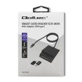 Czytnik kart chipowych ID Qoltec SCR-0636 | USB typu C - 1009957