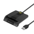 Czytnik kart chipowych ID Qoltec SCR-0634 | USB typu C - 1009971