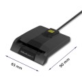 Czytnik kart chipowych ID Qoltec SCR-0634 | USB typu C - 1009966
