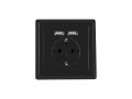 Gniazdo podtynkowe Lanberg 230V pojedyncze + 2x USB 2.1 A schuko czarne - 981752