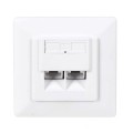 Gniazdo podtynkowe kompletne 2xRJ45 8p8c UTP Cat5e LSA Netrack - 982493