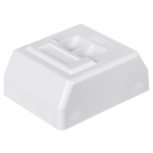 Gniazdo natynkowe kompletne Netrack 2xRJ45 8p8c UTP Cat5e LSA - 982501