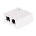 Gniazdo natynkowe kompletne 2xRJ45 8p8c FTP Cat5e LSA Netrack - 1399889